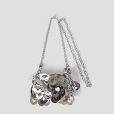 Sac mini-sac à chaîne à paillettes découpé et creux de niche Sac messager populaire